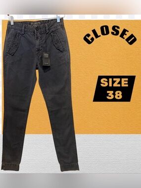 CLOSET ROMY PANT DEMIN THE ORIGINAL PRODUCT BLACK COLOR SIZE 38.